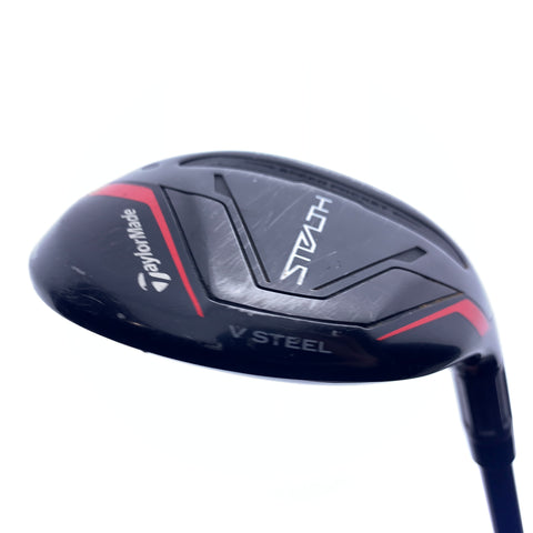 Used TaylorMade Stealth Rescue 4 Hybrid / 22.0 Degrees / Stiff Flex