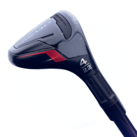 Used TaylorMade Stealth Rescue 4 Hybrid / 22.0 Degrees / Stiff Flex