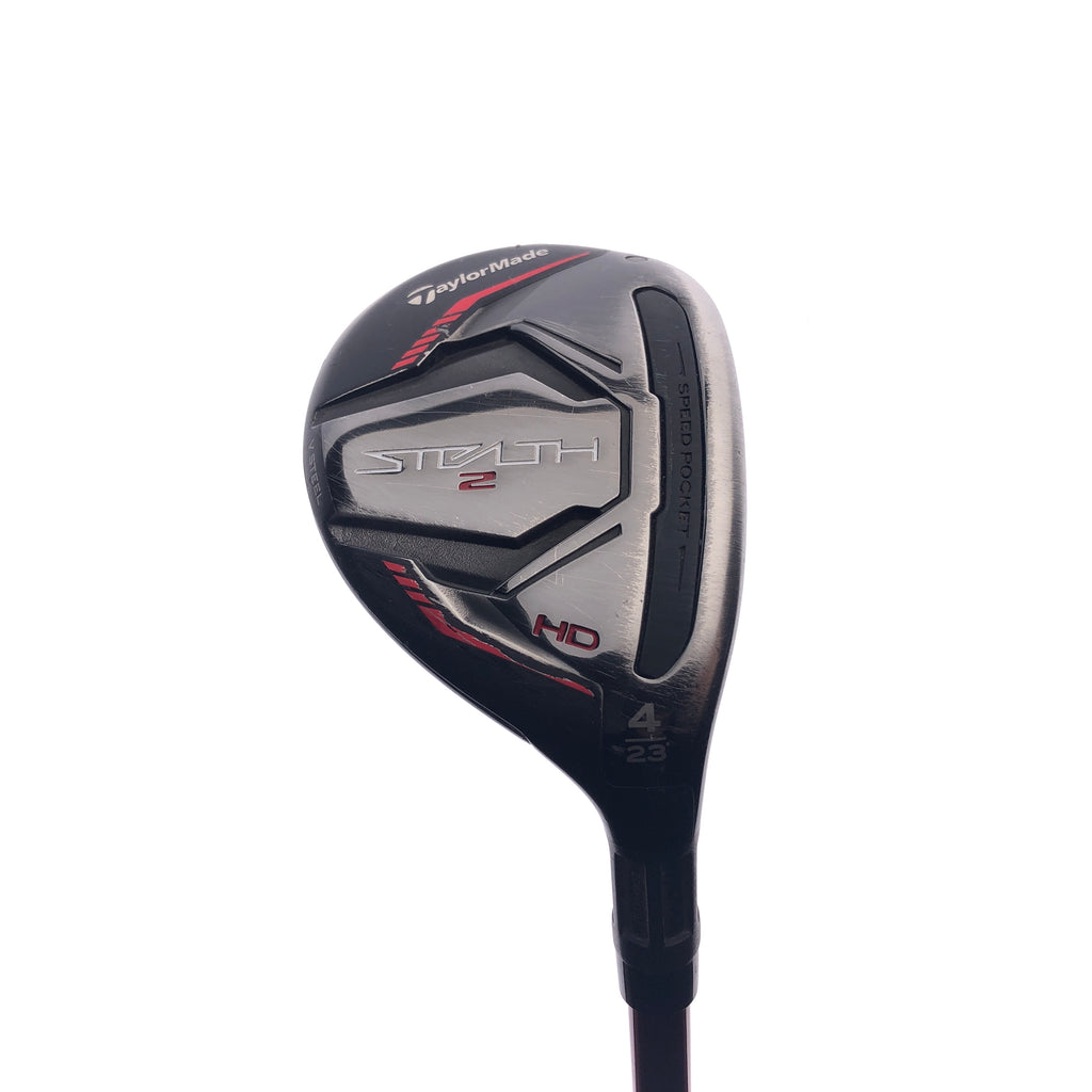 Used TaylorMade Stealth Rescue 4 Hybrid / 23 Degrees / Regular Flex