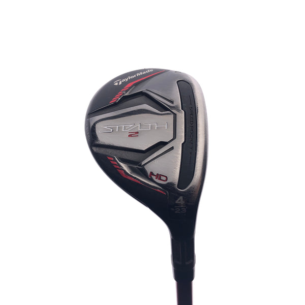 Used TaylorMade Stealth Rescue 4 Hybrid / 23 Degrees / Regular Flex