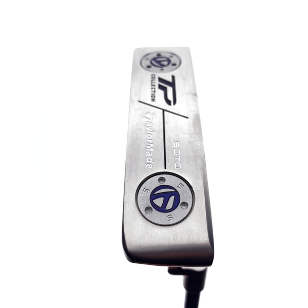 Used TaylorMade TP Hydro Blast Soto Putter / Stability E1 GJ - 1.0 / 35.0 Inches