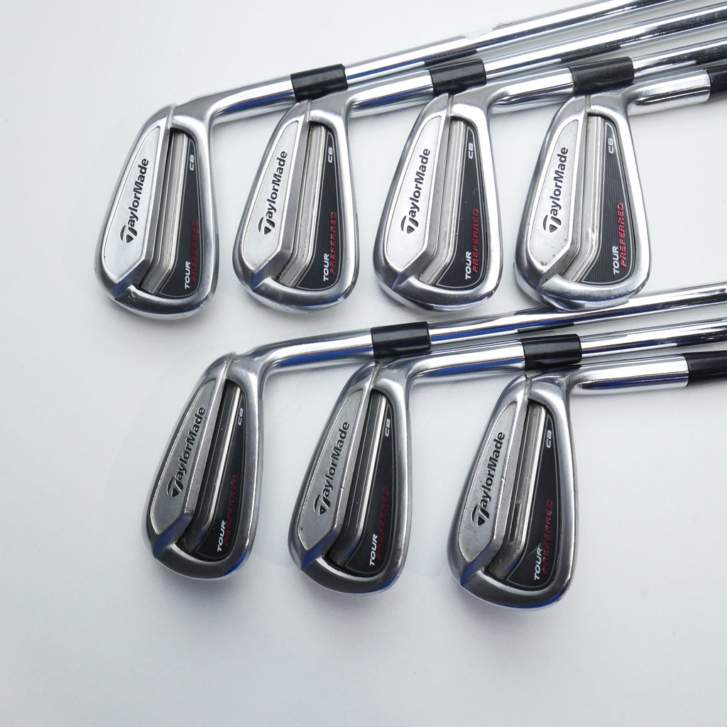 Used TaylorMade Tour Preferred CB 2014 Iron Set / 4 - PW / Regular Flex