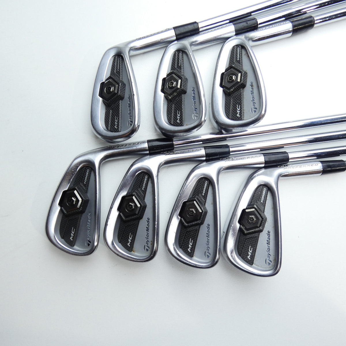 Used TaylorMade Tour Preferred MC 2011 Iron Set / 4 - PW / Regular Flex