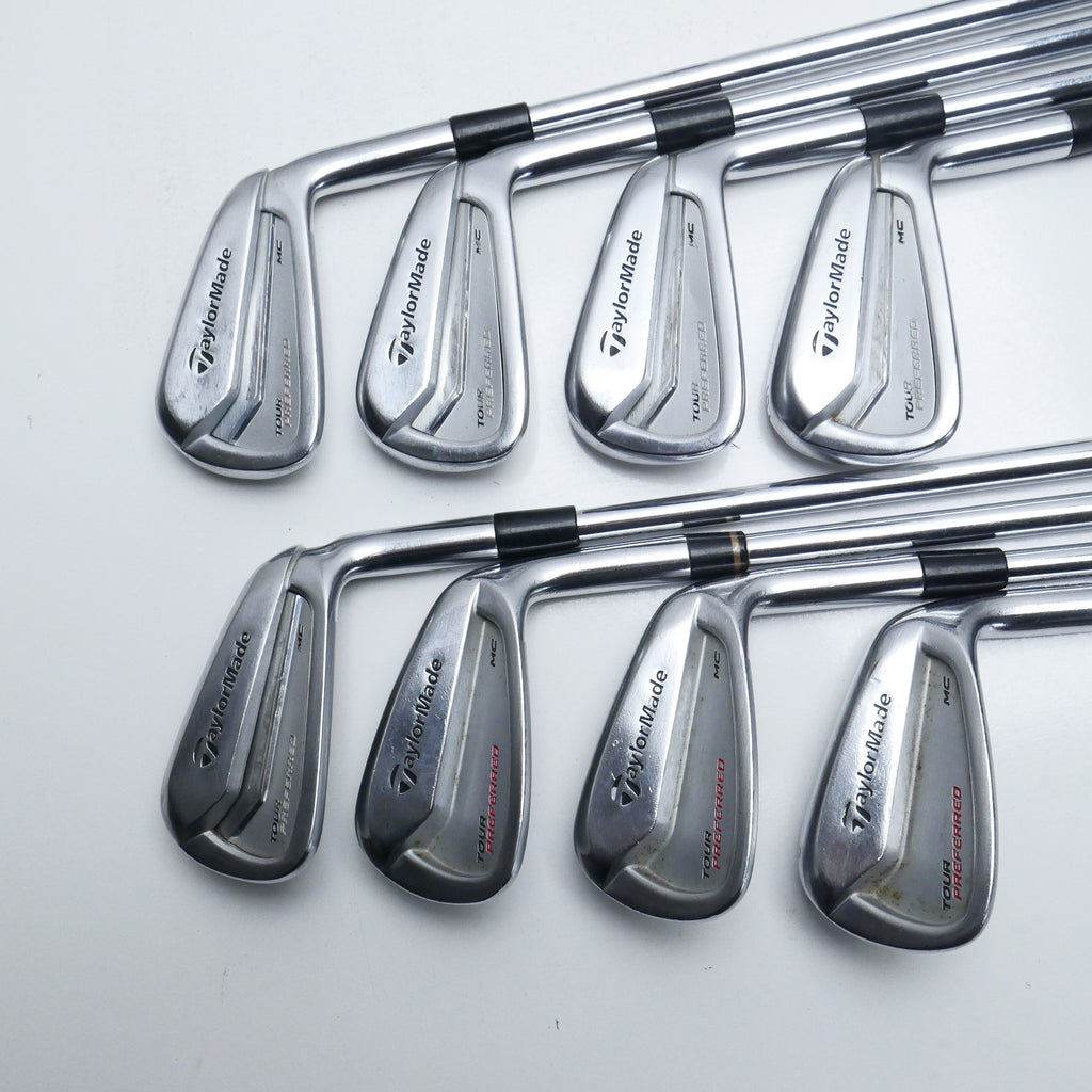 Used TaylorMade Tour Preferred MC 2014 Iron Set / 3 - PW / Stiff Flex