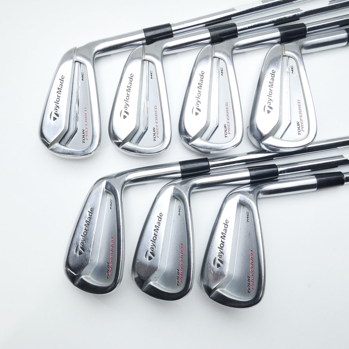 Used TaylorMade Tour Preferred MC 2014 Iron Set / 4 - PW / Regular Flex