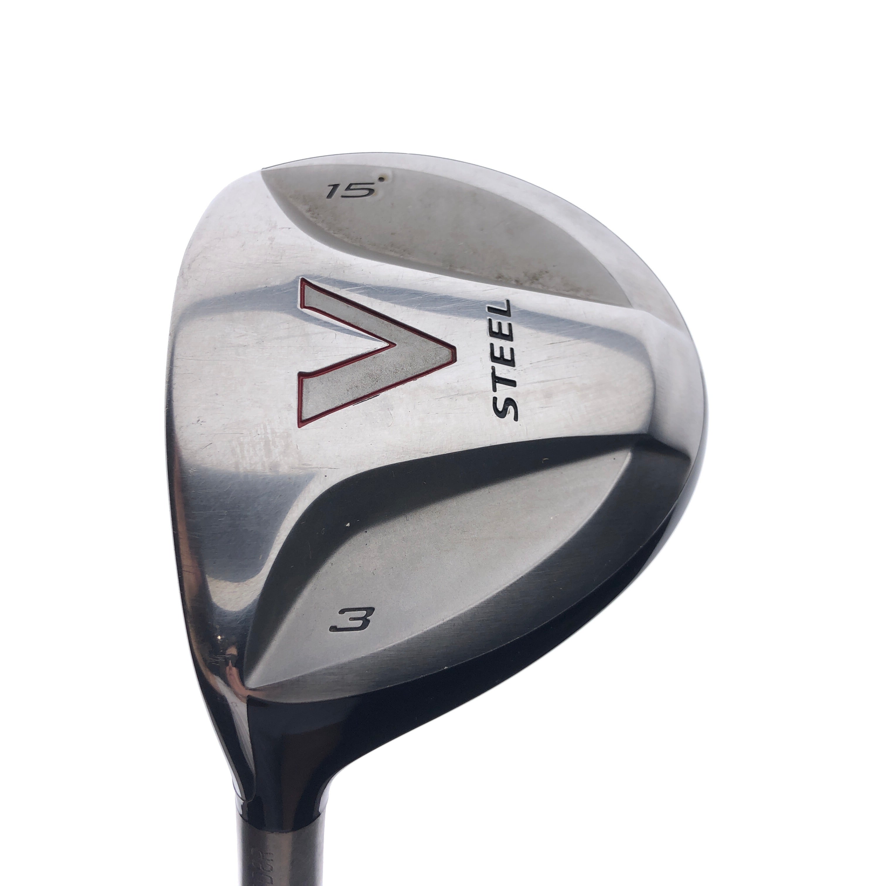 Used TaylorMade V Steel 3 Fairway Wood / 15.0 Degrees / Regular Flex / Left-Han