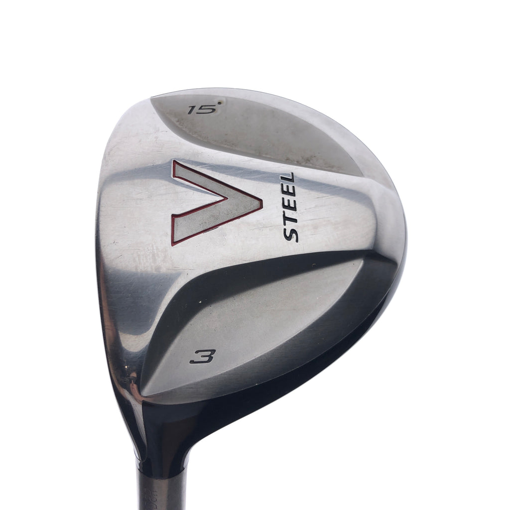 Used TaylorMade V Steel 3 Fairway Wood / 15.0 Degrees / Regular Flex / Left-Han
