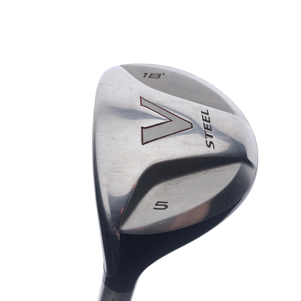 Used TaylorMade V Steel 5 Fairway Wood / 18 Degrees / Regular Flex / Left-Handed