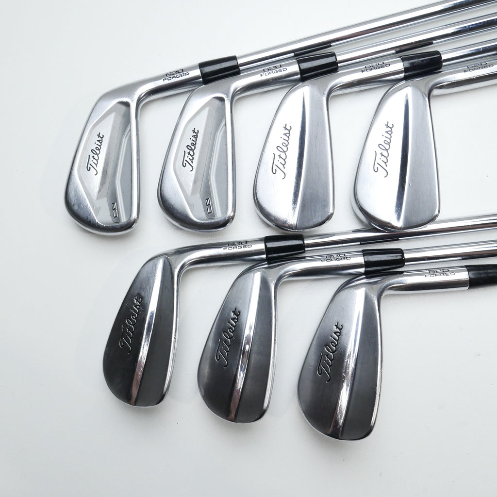 Used Titleist 620 CB & 620 MB Combo Iron Set / 4 - PW / X-Stiff Flex