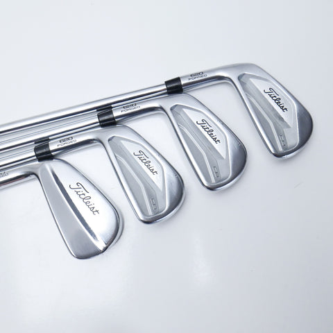 Used Titleist 620 CB & 620 MB Combo Iron Set / 4 - PW / X-Stiff / Left-Handed