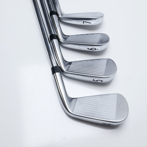 Used Titleist 620 CB & 620 MB Combo Iron Set / 4 - PW / X-Stiff / Left-Handed