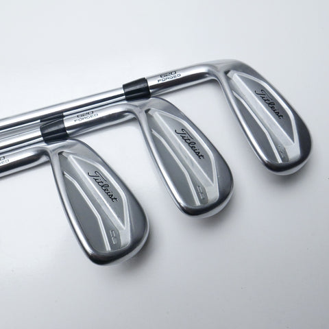 Used Titleist 620 CB Iron Set / 4 - PW / X-Stiff Flex / Left-Handed