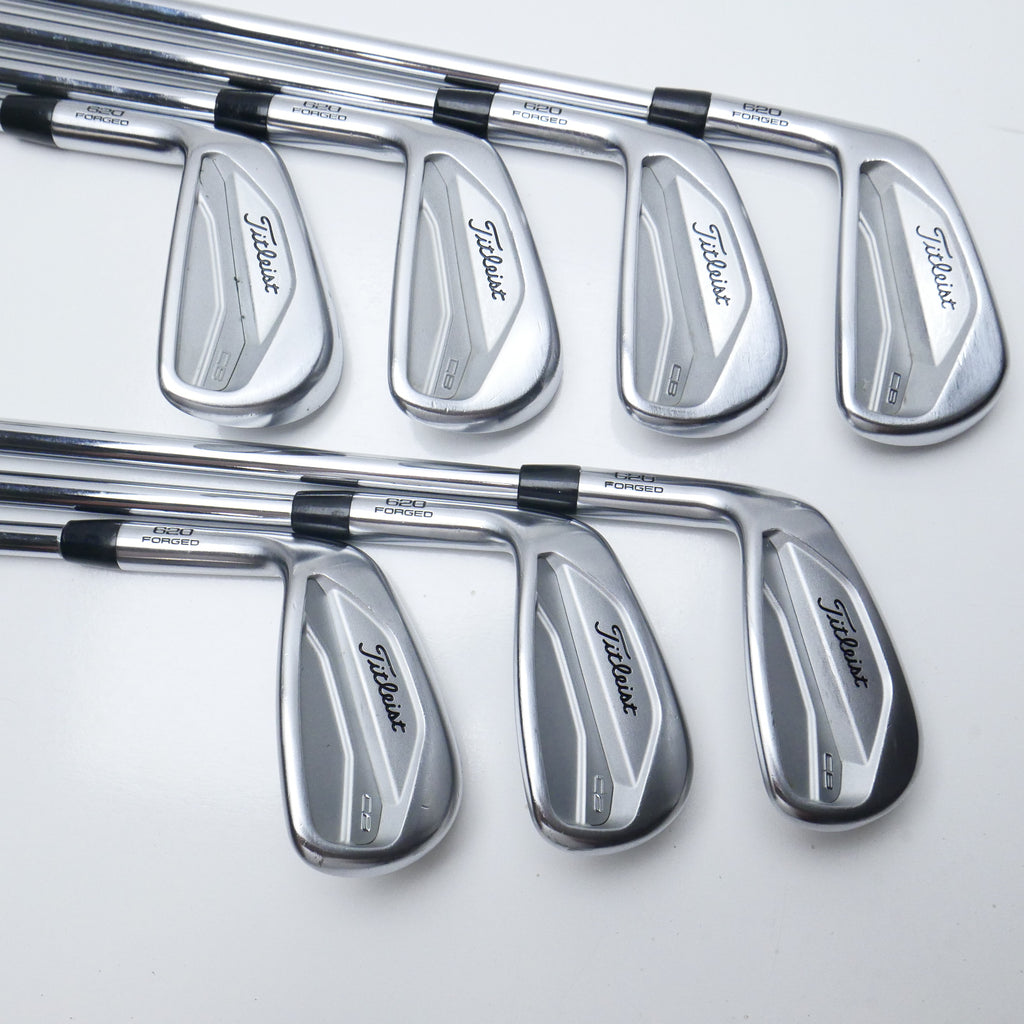 Used Titleist 620 CB Iron Set / 4 - PW / X-Stiff Flex / Left-Handed