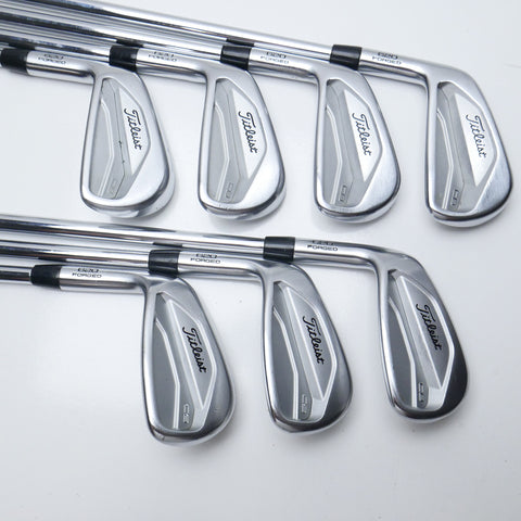 Used Titleist 620 CB Iron Set / 4 - PW / X-Stiff Flex / Left-Handed