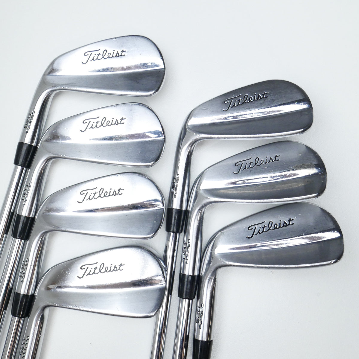 Used Titleist 620 MB Iron Set / 4 - PW / Stiff Flex / Left-Handed