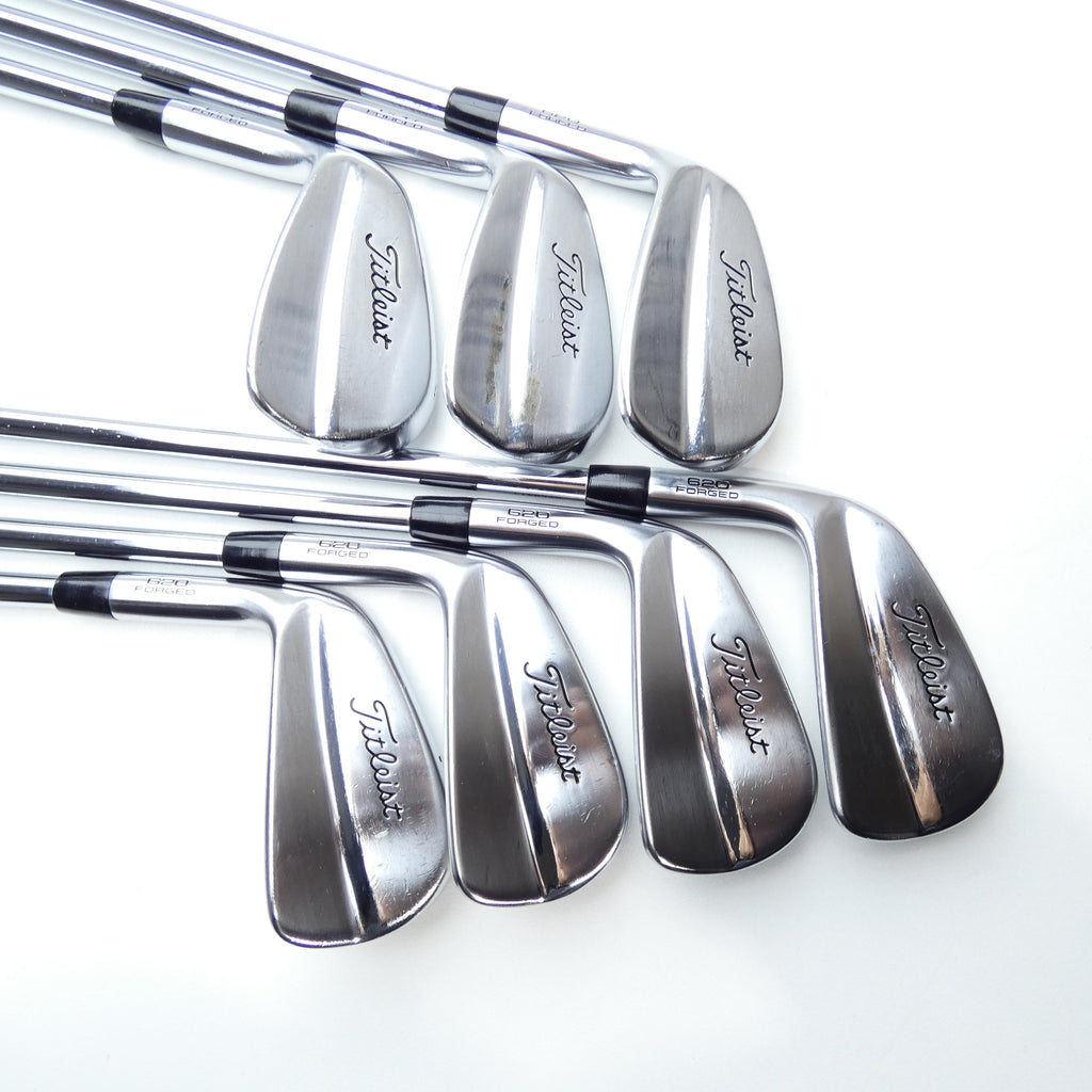 Used Titleist 620 MB Iron Set / 4 - PW / Stiff Flex / Left-Handed