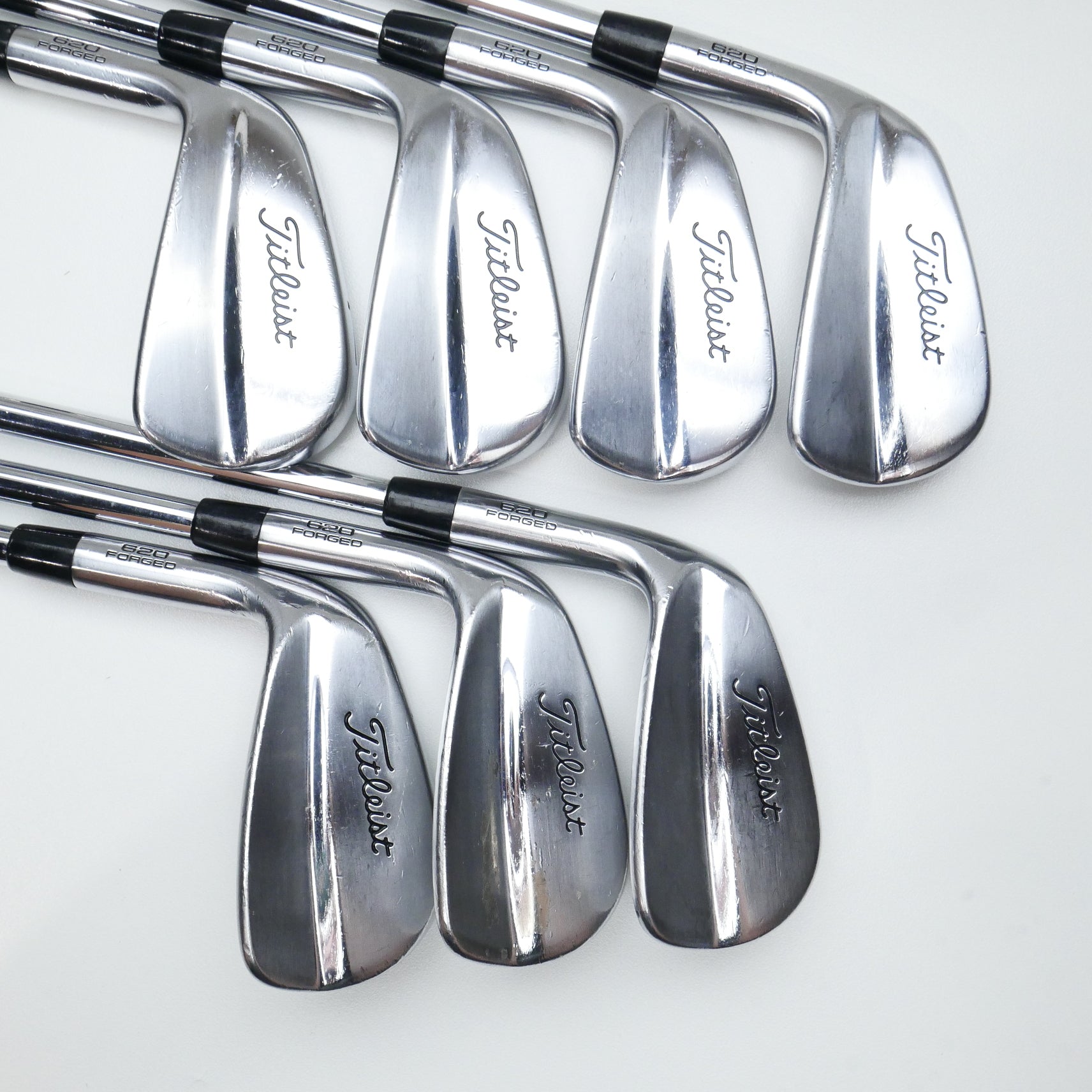 Used Titleist 620 MB Iron Set / 4 - PW / Stiff Flex / Left-Handed