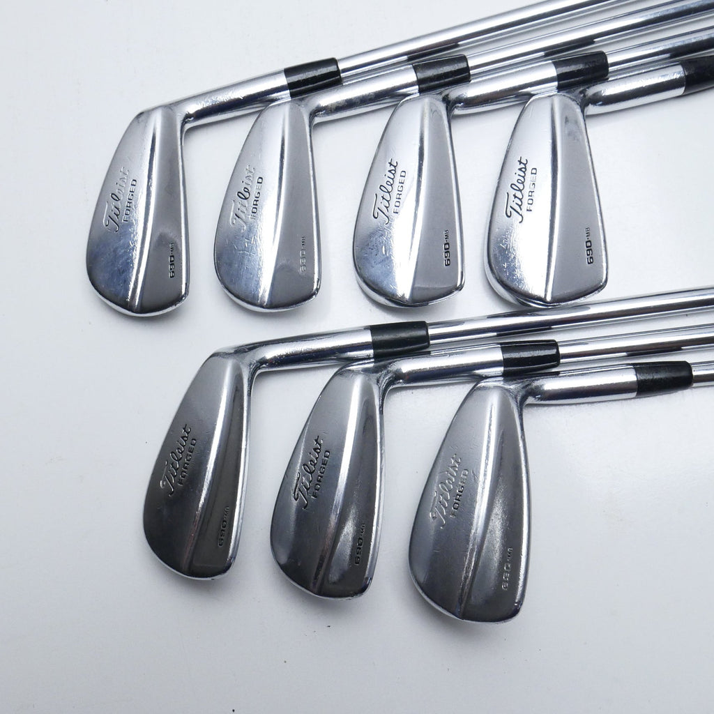 Used Titleist 690 MB Forged Iron Set / 4 - PW / Stiff Flex