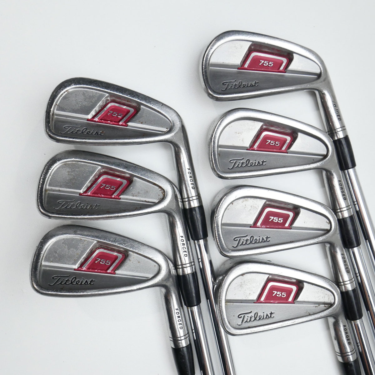 Used Titleist 755 Forged Iron Set / 4 - PW / Stiff Flex