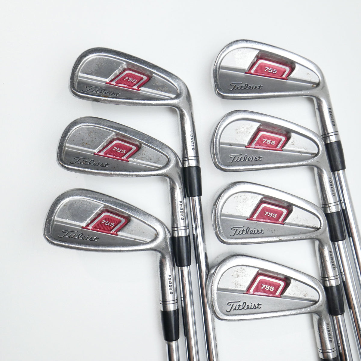Used Titleist 755 Forged Iron Set / 4 - PW / Stiff Flex