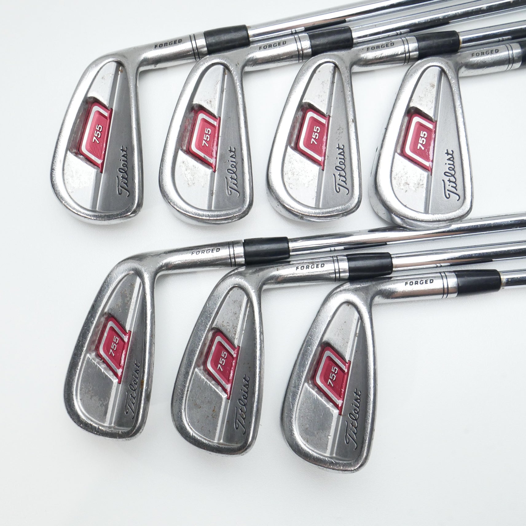Used Titleist 755 Forged Iron Set / 4 - PW / Stiff Flex