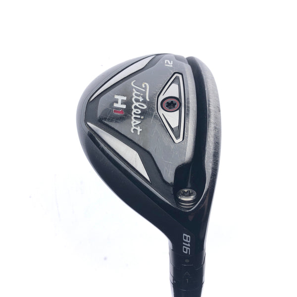 Used Titleist 816 H1 4 Hybrid / 21 Degrees / Regular Flex