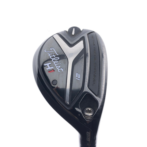 Used Titleist 818 H1 4 Hybrid / 21.0 Degrees / Stiff Flex