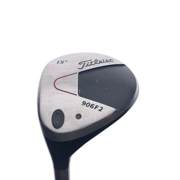 Used Titleist 906F2 3 Fairway Wood / 15 Degrees / Stiff Flex / Left-Handed