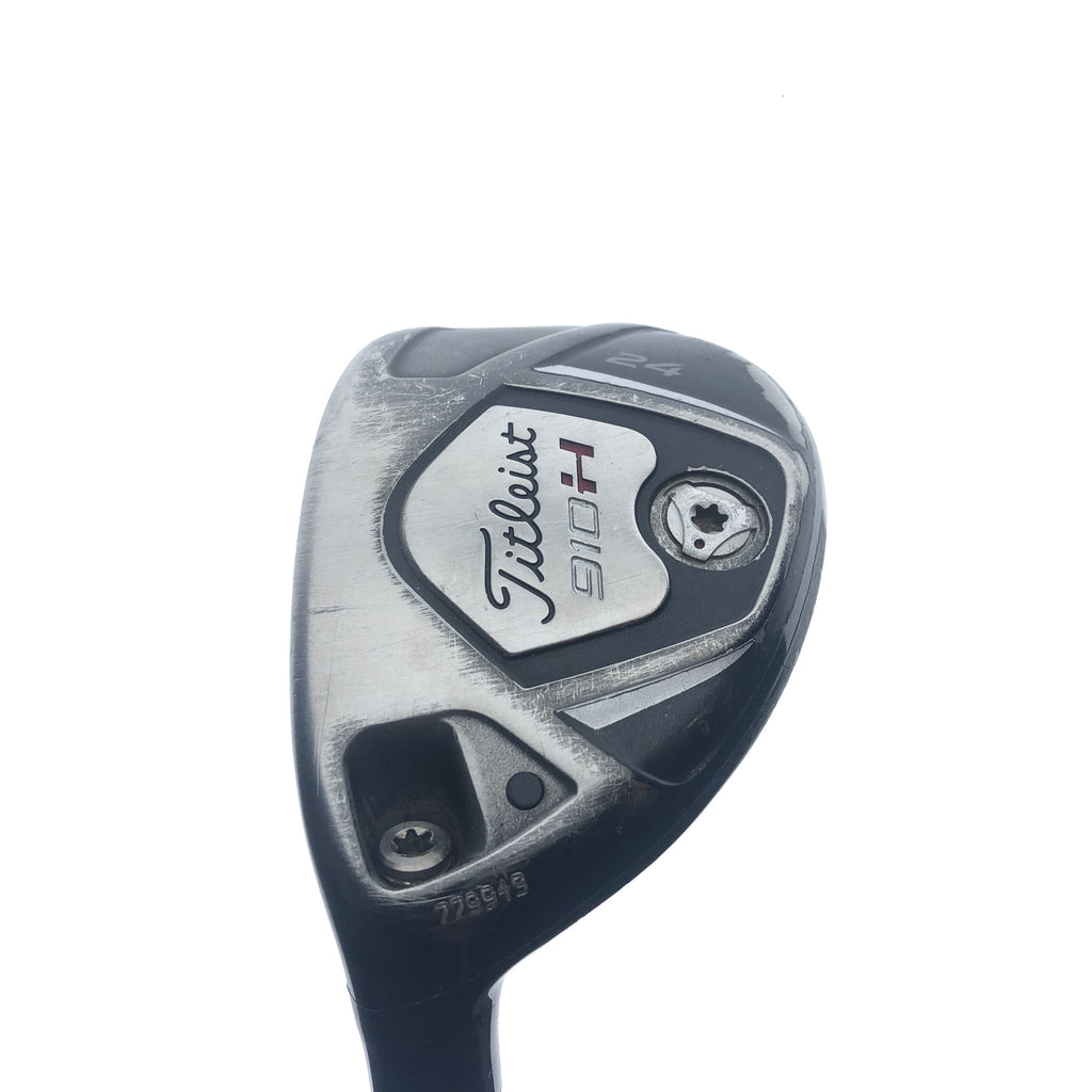 Used Titleist 910 H 5 Hybrid / 24.0 Degrees / Stiff Flex / Left-Handed