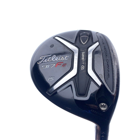 Used Titleist 917 F2 3 Fairway Wood / 15.0 Degrees / Stiff Flex