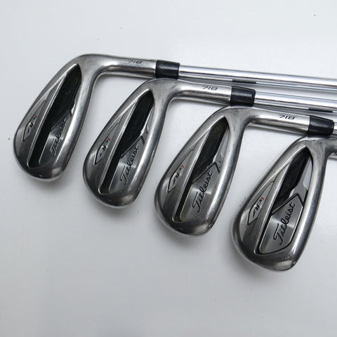 Used Titleist AP1 718 Iron Set / 4 - PW + 48° / Stiff Flex