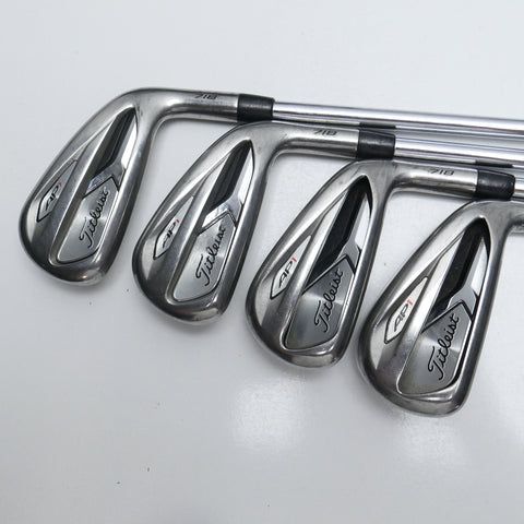 Used Titleist AP1 718 Iron Set / 4 - PW + 48° / Stiff Flex