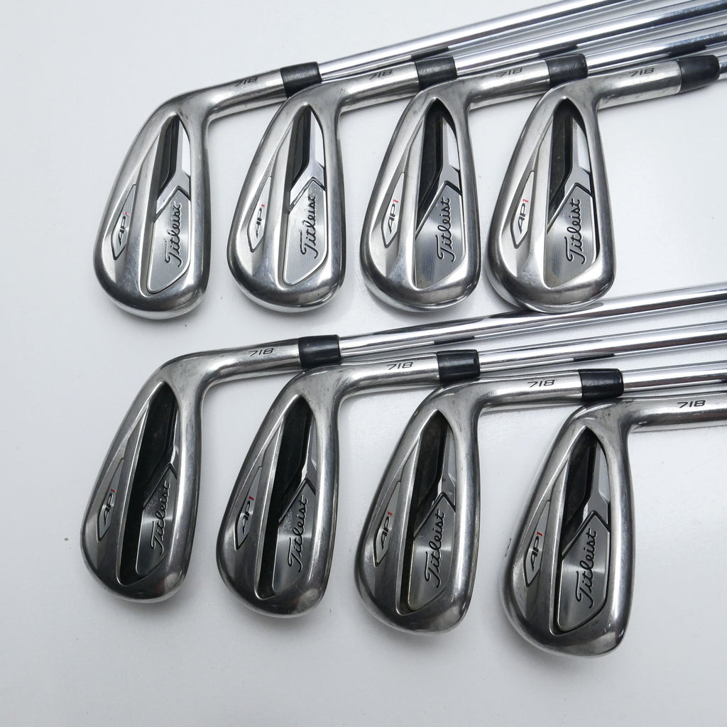 Used Titleist AP1 718 Iron Set / 4 - PW + 48° / Stiff Flex