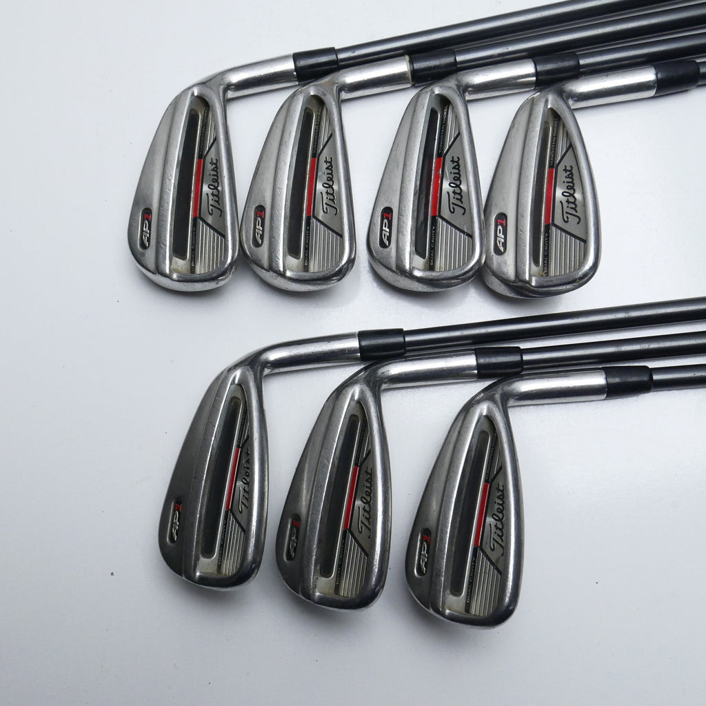 Used Titleist AP1 Iron Set / 5 - PW + AW / Regular Flex