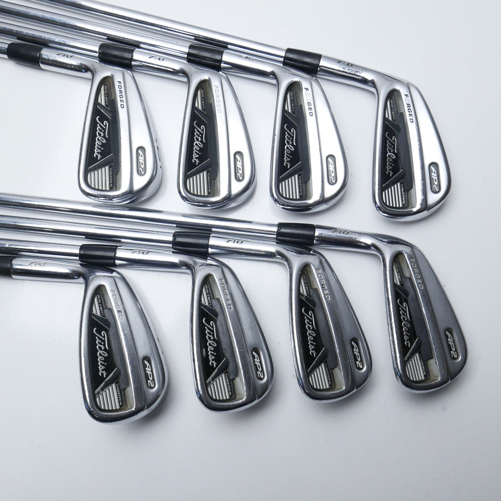 Used Titleist AP2 710 Iron Set / 3 - PW / Regular Flex / Left-Handed