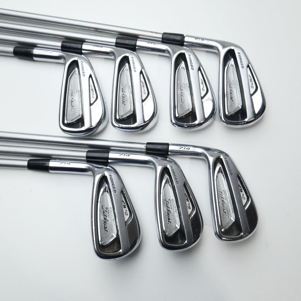 Used Titleist AP2 714 Iron Set / 3 - 9 IRON / X-Stiff Flex / Left-Handed