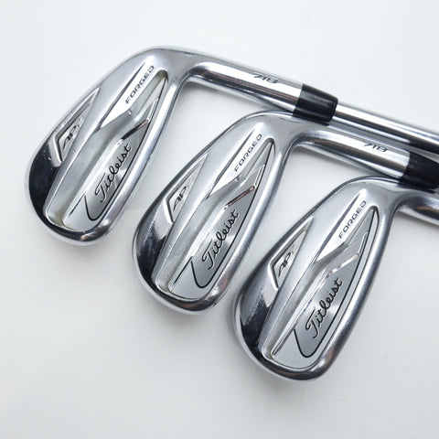 Used Titleist AP2 718 Iron Set / 4 - PW / Stiff Flex