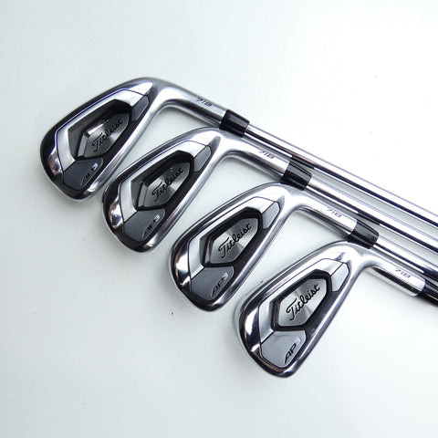 Used Titleist AP3 718 Iron Set / 4 - PW / Stiff Flex