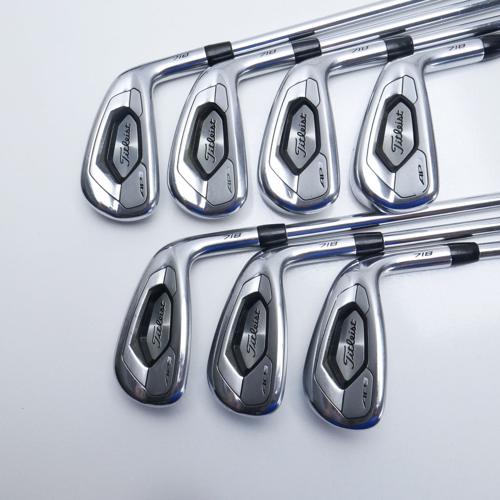 Used Titleist AP3 718 Iron Set / 4 - PW / Stiff Flex