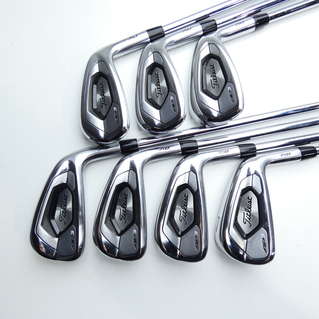 Used Titleist AP3 718 Iron Set / 4 - PW / Stiff Flex