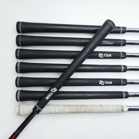 Used Titleist CB 714 Iron Set / 3 - PW / Stiff Flex / Left-Handed