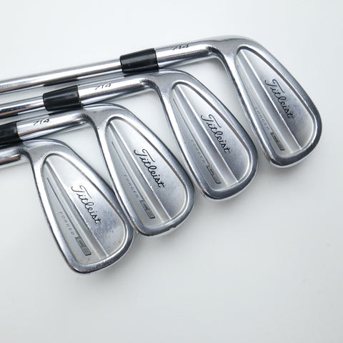 Used Titleist CB 714 Iron Set / 3 - PW / Stiff Flex / Left-Handed