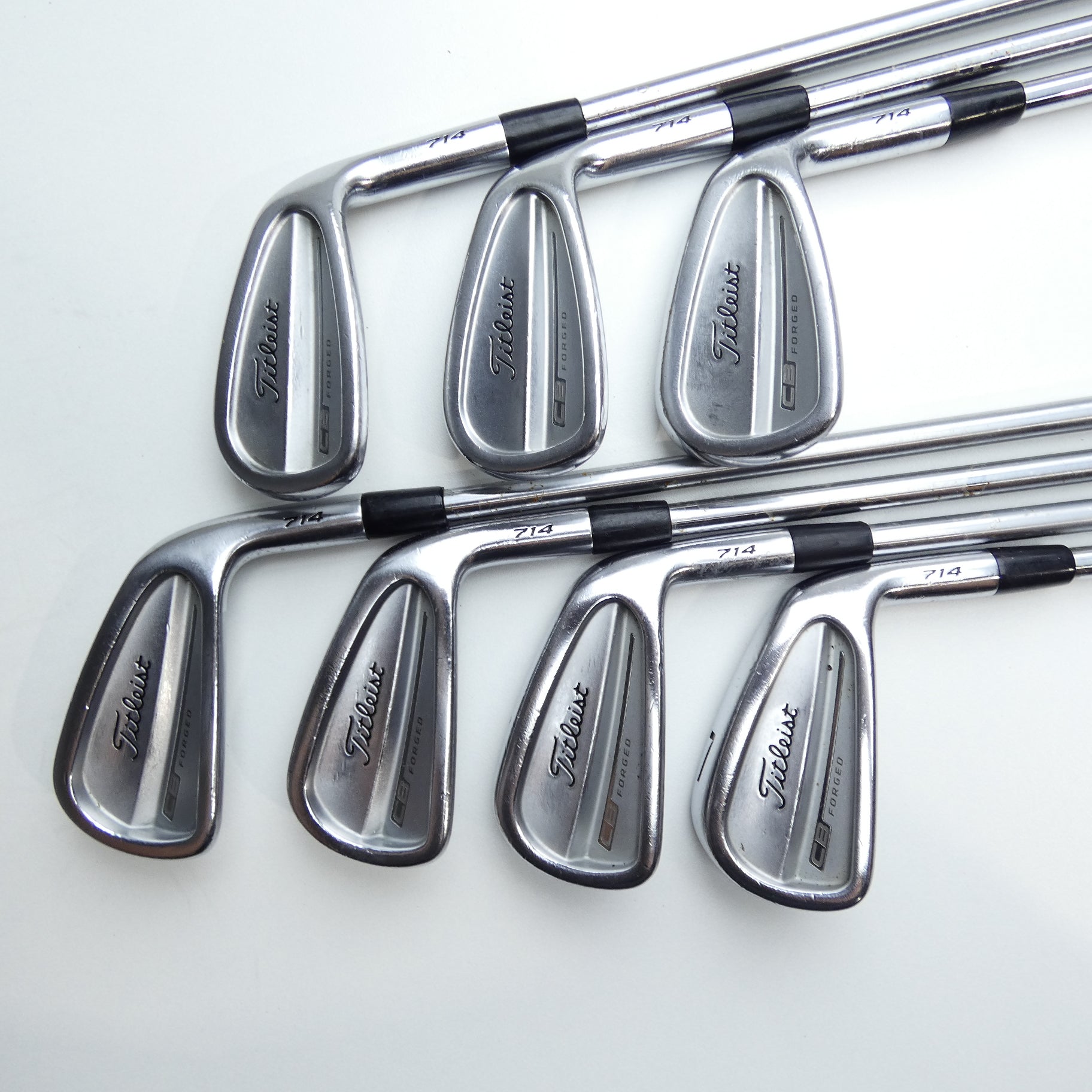Used Titleist CB 714 Iron Set / 4 - PW / Regular Flex