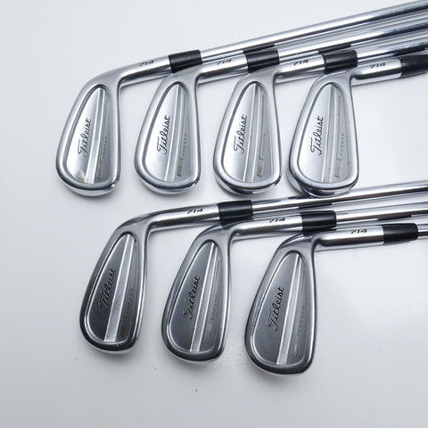 Used Titleist CB 714 Iron Set / 4 - PW / Stiff Flex