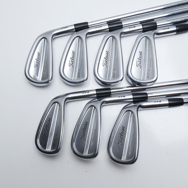 Used Titleist CB 714 Iron Set / 4 - PW / Stiff Flex