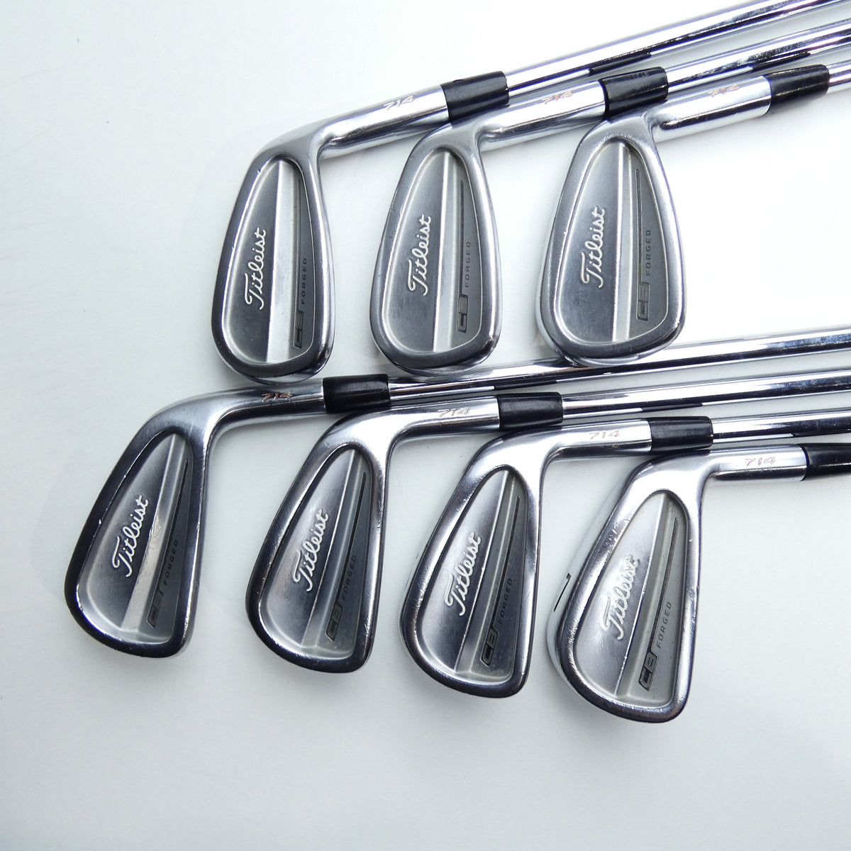Used Titleist CB 714 Iron Set / 4 - PW / Stiff Flex