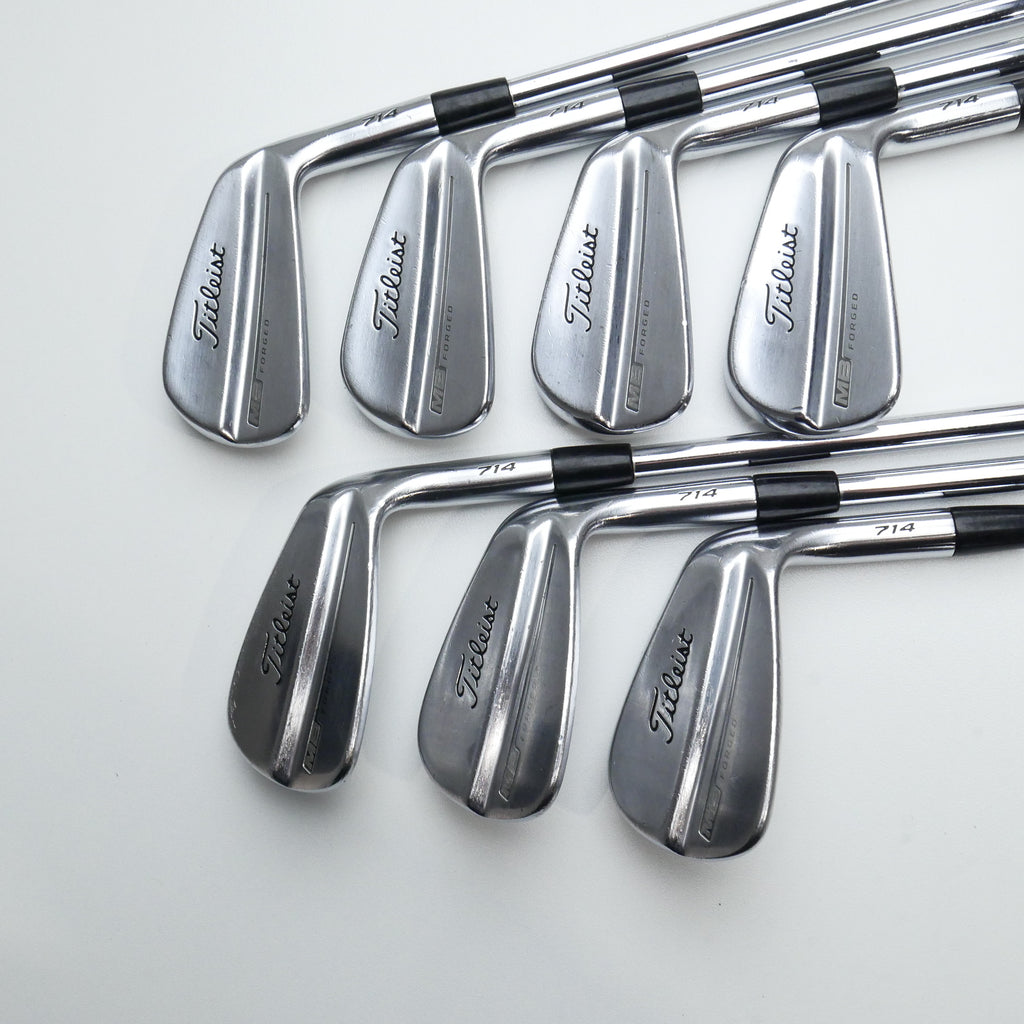Used Titleist MB 714 Iron Set / 4 - PW / Stiff Flex