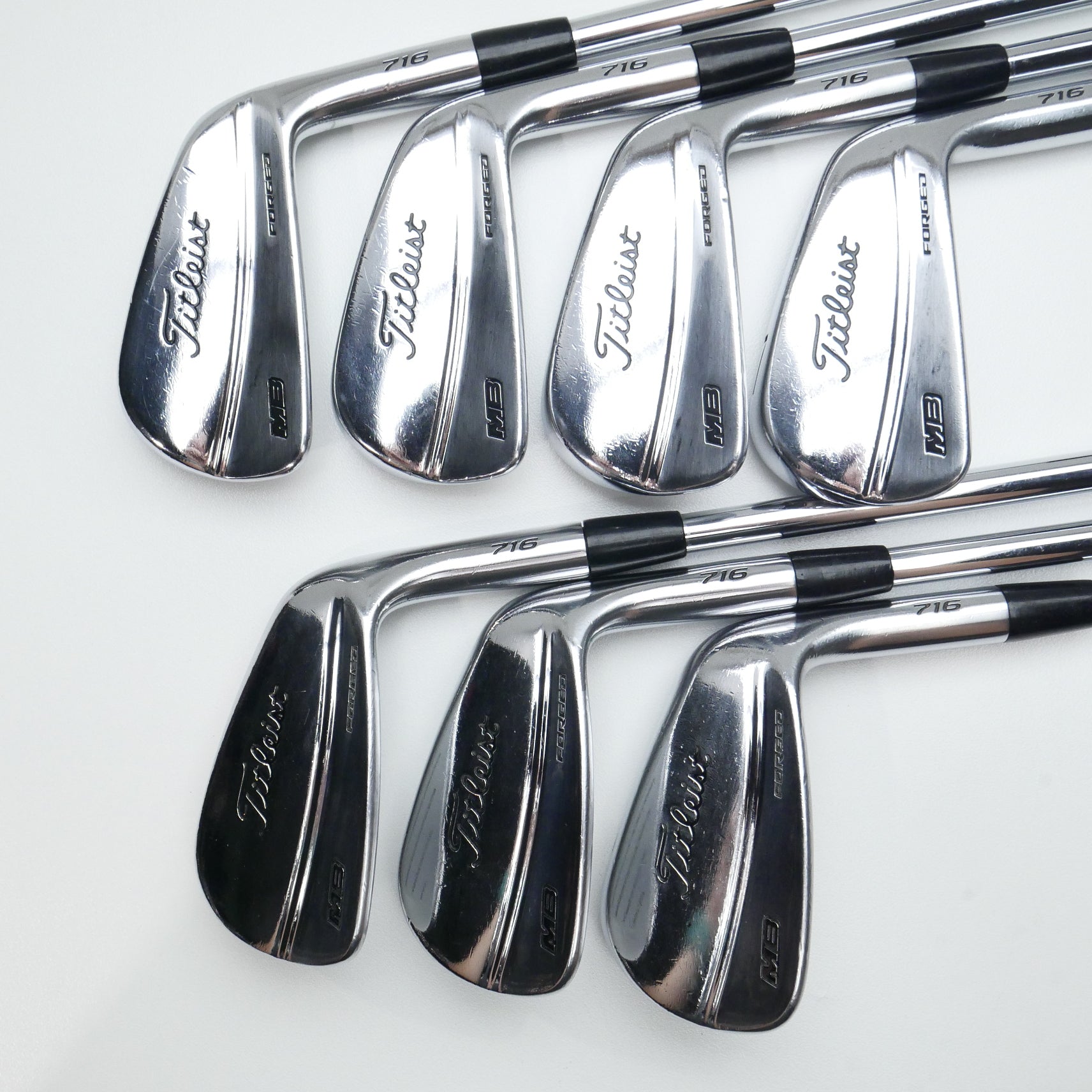 Used Titleist MB 716 Iron Set / 4 - PW / Stiff Flex