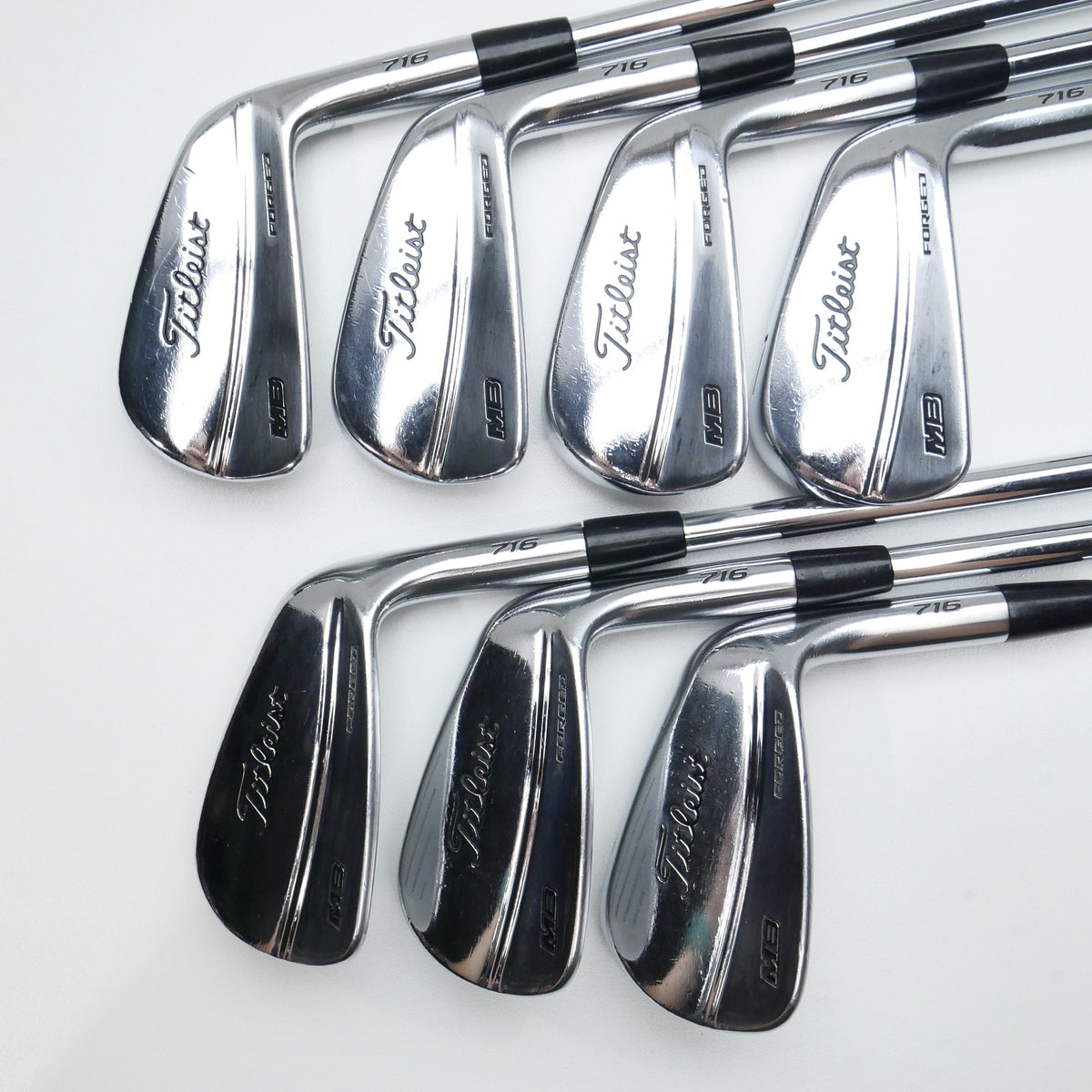 Used Titleist MB 716 Iron Set / 4 - PW / Stiff Flex