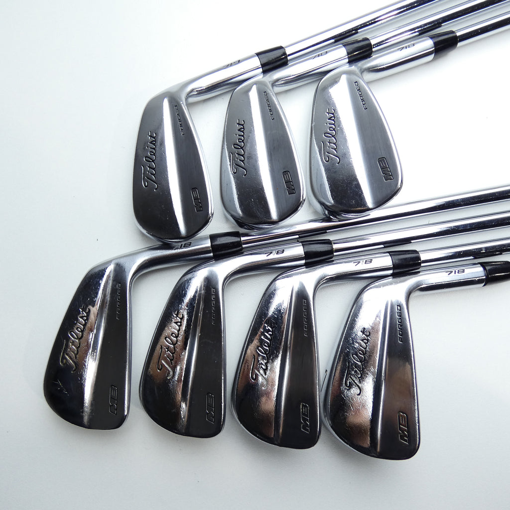 Used Titleist MB 718 Iron Set / 4 - PW / Stiff Flex